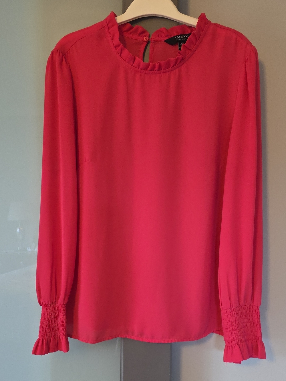 Isaac Mizrahi Size M Pink Long Sleeved Blouse